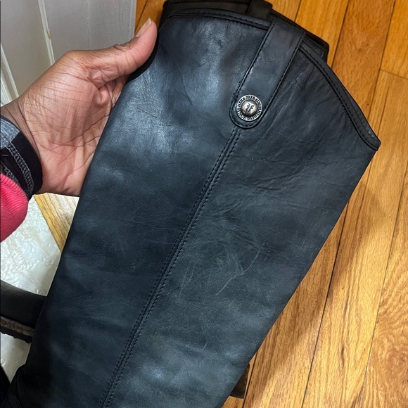 Frye Melissa Button 2 Black Leather Boots size 10 - Picture 11 of 12